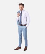 ⁦חליפת Florence תכלת Super Slim⁩ – תמונה ⁦4⁩