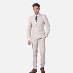 חליפת Florence אפור בהיר Super Slim