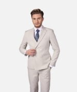 ⁦חליפת Florence אפור בהיר Super Slim⁩ – תמונה ⁦2⁩