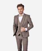 ⁦חליפת Torino חום כהה Super Slim⁩ – תמונה ⁦2⁩