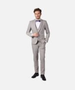 חליפת Torino אפור עם פס Super Slim