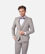 ⁦חליפת Torino אפור עם פס Super Slim⁩ – תמונה ⁦2⁩