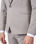 ⁦חליפת Torino אפור עם פס Super Slim⁩ – תמונה ⁦7⁩