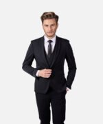 ⁦חליפת Torino שחור עם פס Super Slim⁩ – תמונה ⁦2⁩