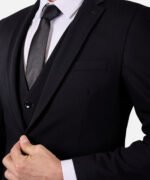 ⁦חליפת Torino שחור עם פס Super Slim⁩ – תמונה ⁦5⁩