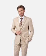 ⁦חליפת Roma כאמל Slim⁩ – תמונה ⁦2⁩