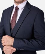 ⁦חליפת Roma כחול כהה Slim⁩ – תמונה ⁦4⁩