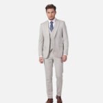 חליפת Milano אפור בהיר Slim