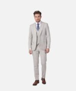 חליפת Milano אפור בהיר Slim