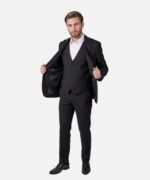 ⁦חליפת Venice שחור Slim⁩ – תמונה ⁦2⁩