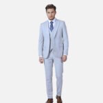 חליפת Milano תכלת Slim