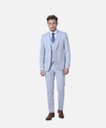 חליפת Milano תכלת Slim