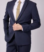 ⁦חליפת Napoli כחול משבצת Regular⁩ – תמונה ⁦3⁩